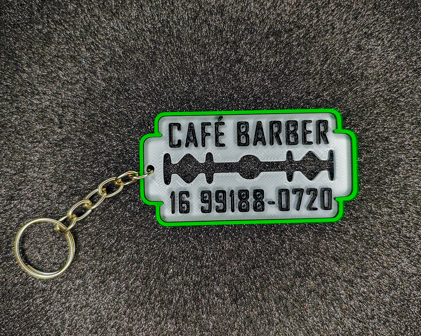Chaveiro exclusivo personalizável da 3DAPE