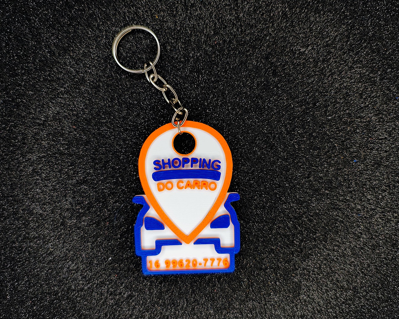 Chaveiro exclusivo personalizável da 3DAPE