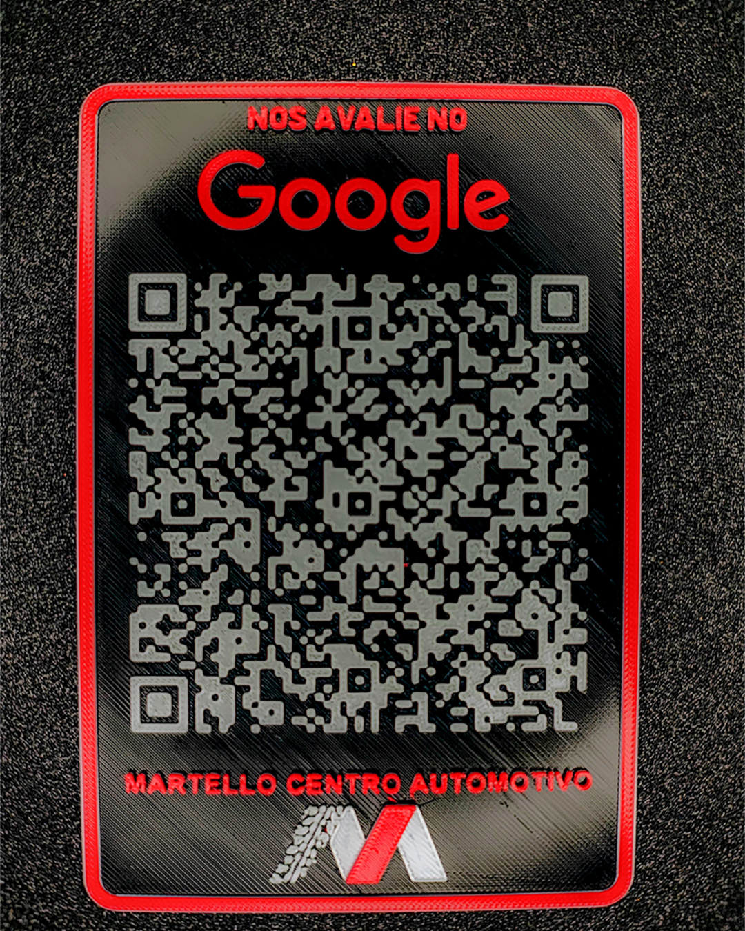 Placa de identificação personalizável da 3DAPE