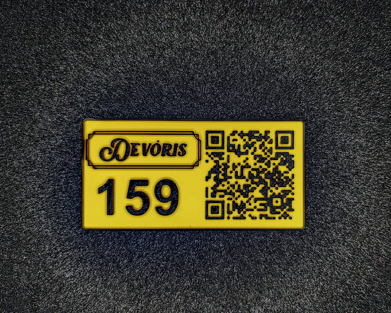 Placa de identificação personalizável da 3DAPE