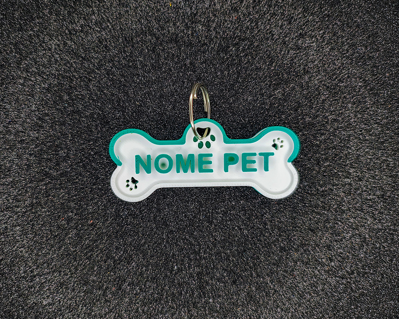 Identificação Pet personalizável da 3DAPE