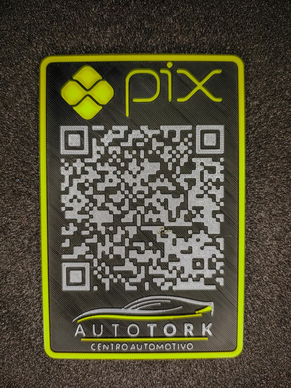 Placa QR Code personalizável 3DAPE
