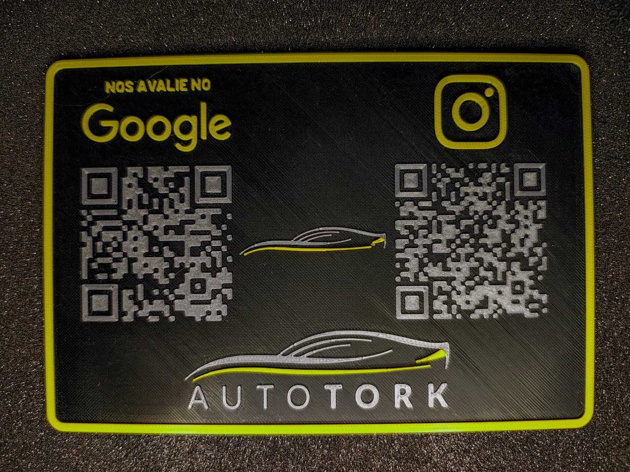 Placa QR Code personalizável 3DAPE
